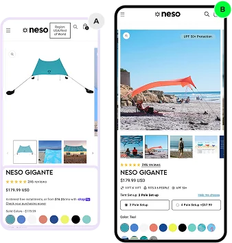 Neso Project Mobile View